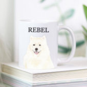 Personalisierter amerikanischer Eskimo Samoyed Hun Kaffeetasse