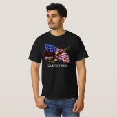 PERSONALISIERTER AMERIKANISCHER FLAG EGLE CUSTOM W T-Shirt (Vorne ganz)