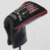 Personalisierter amerikanischer Flag Putter Golf Headcover (3/4 Vorderseite)