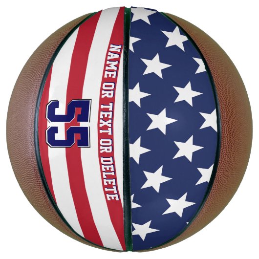 Personalisierter amerikanischer Flaggenbasketball, Basketball (Vertikal)