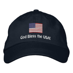 Personalisierter amerikanischer FlagHat Bestickte Baseballkappe