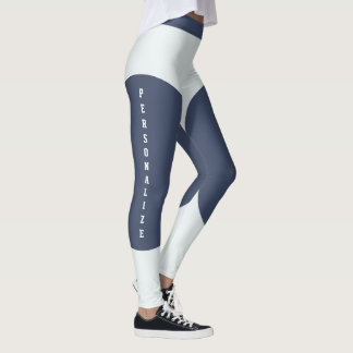 Personalisierter amerikanischer Frauenstil Grau Bl Leggings