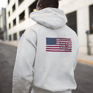 Personalisierter amerikanischer Fußballathlet Patr Hoodie