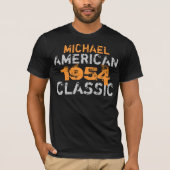 Personalisierter amerikanischer klassischer T-Shirt (Vorderseite)
