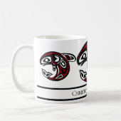 Personalisierter amerikanischer Orca Killer Whale Kaffeetasse (Links)