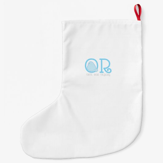 Personalisierter amüsanter Hamster Weihnachts-Stru Großer Weihnachtsstrumpf (Rückseite)