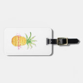 Personalisierter Ananas Gepäckanhänger (Vorderseite horizontal)