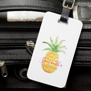 Personalisierter Ananas Gepäckanhänger