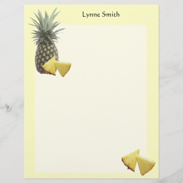 Personalisierter Ananas Letterhead (Vorderseite)