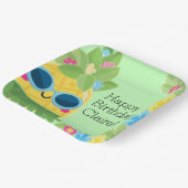 Personalisierter Ananas Pappteller (Gewinkelt)