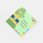 Personalisierter Ananas Serviette (Ecke)