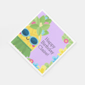 Personalisierter Ananas Serviette (Ecke)