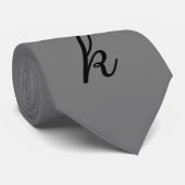 Personalisierter anfänglicher Neck Tie Krawatte (Gerollt)