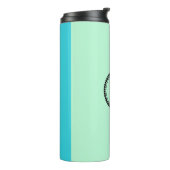 Personalisierter anfänglicher Reiseübergang Thermosbecher (Nach links gedreht)