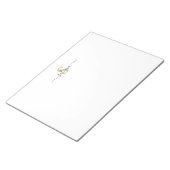 Personalisierter Anfangs- und Namenskommentar Notizblock (angewinkelt)