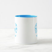 Personalisierter Anfangsbuchstabe Blumenmonogramm- Tasse (Zentrum)