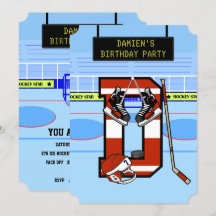 Personalisierter Anfangsbuchstabe D Eishockey