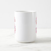 Personalisierter Anfangsbuchstabe | Floraler Buchs Kaffeetasse (Mittel)