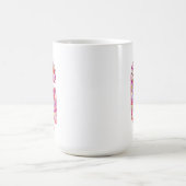 Personalisierter Anfangsbuchstabe | Floraler Buchs Kaffeetasse (Mittel)