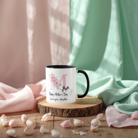 Personalisierter Anfangsbuchstabe-Mutter-Tasse Tasse