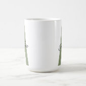 Personalisierter Anfangsbuchstabe Name Grüne Tasse (Mittel)