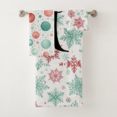 Personalisierter Anfangswinter Badhandtuch Set (Insitu)