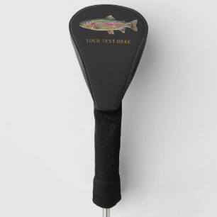 Personalisierter Angler – Forellen-Angel-Design Golf Headcover