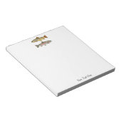 Personalisierter Angler – Forellen-Angel-Design Notizblock (angewinkelt)