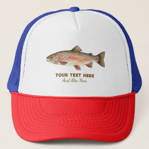 Personalisierter Angler – Forellen-Angel-Design Truckerkappe