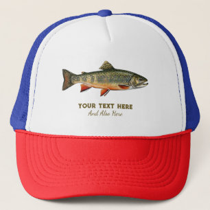 Personalisierter Angler – Forellen-Angel-Design Truckerkappe
