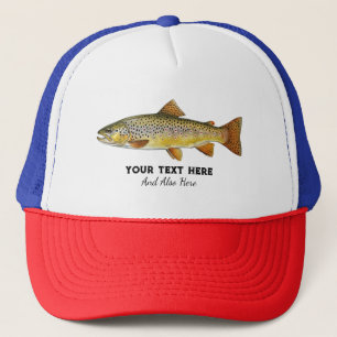Personalisierter Angler – Forellen-Angel-Design Truckerkappe