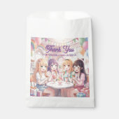 Personalisierter Anime-Mädchen-Eiscreme-Geburtstag Geschenktütchen (Vorderseite)