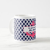 Personalisierter Anker Dieser Kaffee gehört dem Le Kaffeetasse (Vorderseite Links)