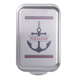 Personalisierter Anker Mit Monogramm Backblech