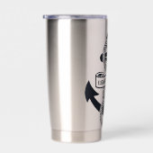 Personalisierter Anker mit Name Thermobecher (Rechts)