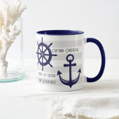 Personalisierter Anker- und Bootkaffee auf dem Rad Tasse