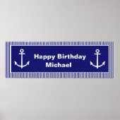 Personalisierter Ankerbanner Poster (Vorne)