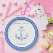 Personalisierter Ankergedanke Pappteller (Party)