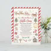 Personalisierter Ankunftsbrief der Elf (Stehend Vorderseite)