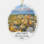 Personalisierter Ann Arbor-Schmuck, Benutzerdefini Keramik Ornament (Links)