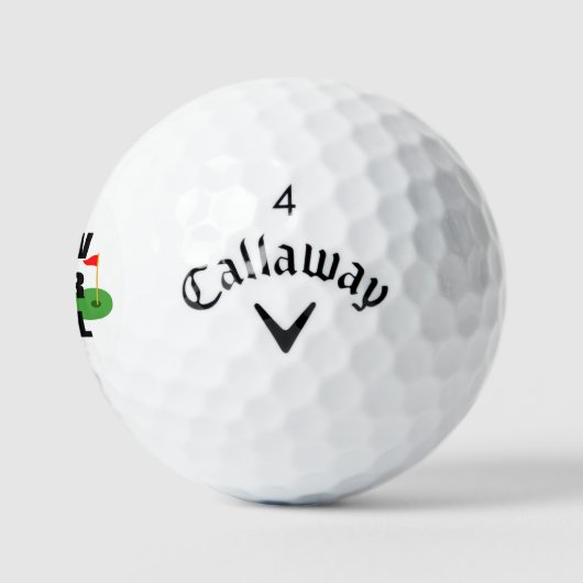 personalisierter Anruf "Slow your Roll" Golfball (Logo)