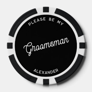 Personalisierter Antrag für Trauzeugen Pokerchips