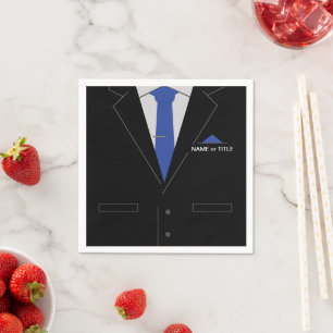 Personalisierter Anzug Napkins: Ihr Name Serviette