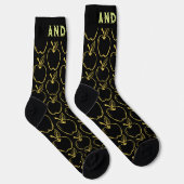 Personalisierter Äpfel-Muster-Cider-Trinker Socken (Rechts)