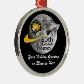 PERSONALISIERTER Apollo 13 - 50 Jahre Ornament Aus Metall (Rechts)
