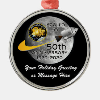 PERSONALISIERTER Apollo 13 - 50 Jahre Ornament Aus Metall