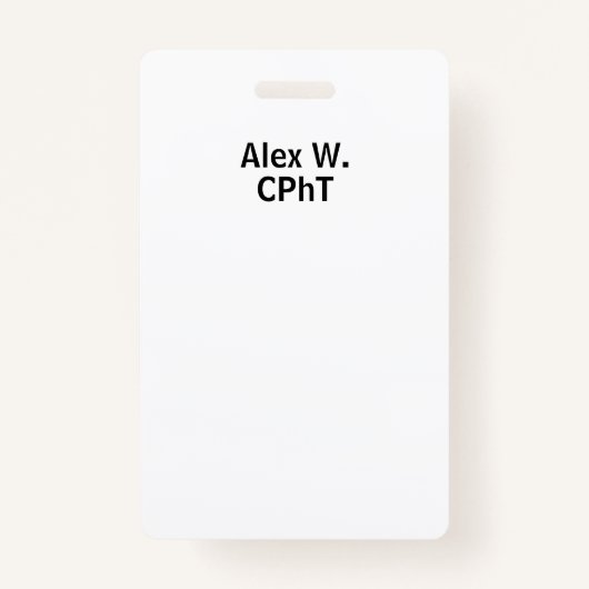 Personalisierter Apotheker Ausweis (Rückseite)