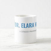 Personalisierter Apotheker-Becher | Moderne Split- Kaffeetasse (Mittel)