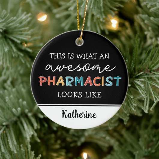 Personalisierter Apotheker Funny Phantastischer Ap Keramik Ornament (Baum)