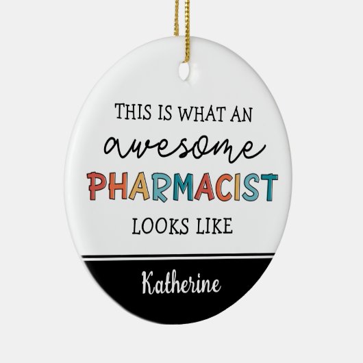 Personalisierter Apotheker Funny Phantastischer Ap Keramik Ornament (Rechts)